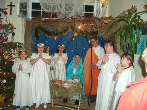 Święta w świetlicy Caritas - XII 2004